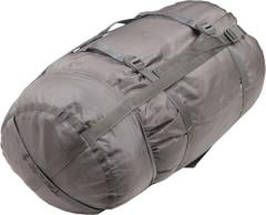US MSS Modular Sleeping Bag System, surplus. Some of the compression bags are Foliage green.